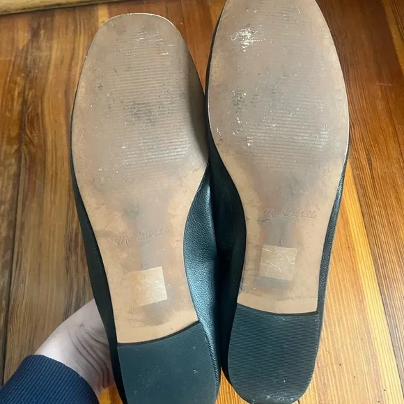 Madewell Greta Black Leather Flats - Picture 4 of 4